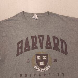 Jerzees Harvard Short Sleeve College Shirt Adult Mens Size Medium M Gray